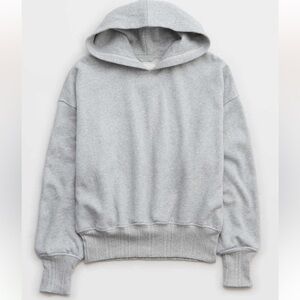 Aerie Light Gray Hoodie Extra Small